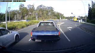 ITB100HD  Bike Rider  Cyclist Hit By Car Brisbane Dashcam [upl. by Obel]