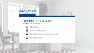 Skru heltregulv i bjelkelag eller eksisterende gulv [upl. by Coltin]