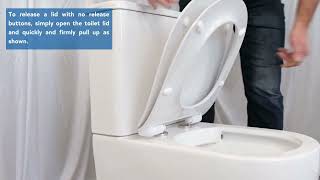 How to release 3 different types of toilet seats [upl. by Anele513]