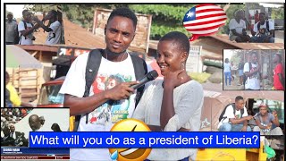 New Liberian comedy What will you do as the next president of Liberia Funny videos African comedy [upl. by Esyla]