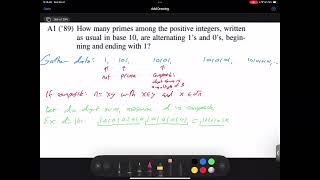 Math331Fa24 Lec26 PutnamA1 II [upl. by Tezil415]