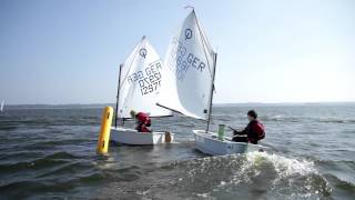 Mit Optimisten auf der Schlei segeln  Tutorial SegelnOpti 614  boot Düsseldorf [upl. by Chelton]