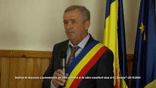 Ședință de depunere a jurământului de către primarul și de către consilierii aleși ai CL Șercaia [upl. by Aranaj849]