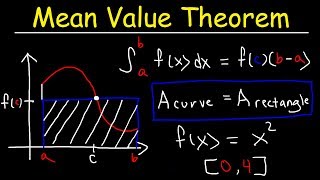 Mean Value Theorem For Integrals [upl. by Htaek]