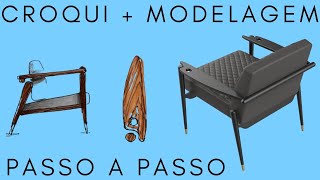 Aprenda Croqui de móveis  Modelagem no Sketchup e tenha resultados Incriveis [upl. by Woodson]