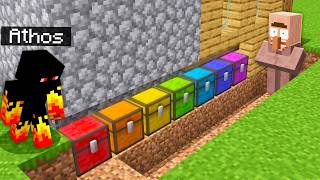 ABRI 7 BAÚS COLORIDOS SECRETOS DO MINECRAFT [upl. by Bethanne345]