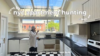 NYC Apartment Hunting ⭐️ budgeting prices amp tours tips guide living amp moving in New York City [upl. by Enirhtac]