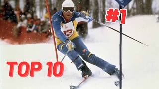 Top 10 Greatest Men Alpine Skiers of All Time [upl. by Tews]