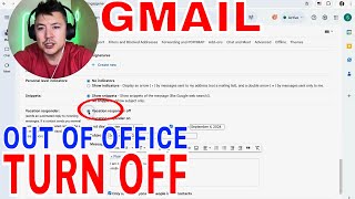 ✅ How To Turn Off Out Of Office Reply In Gmail 🔴 [upl. by Snashall]