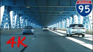 ⁴ᴷ Girard Point Bridge northbound 4K VIDEO [upl. by Ahsimak510]