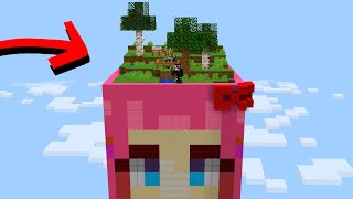 Sobreviví en Un Chunk de CHICA en Minecraft [upl. by Harrietta]