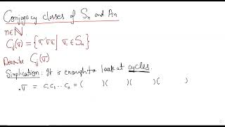 Permutations and Partitions Conjugacy classes of elements of the permutation group part 1 [upl. by Ayerdna]