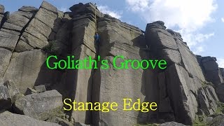 Goliaths groove HVS 5a  Stanage [upl. by Palestine791]