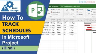 How to Track Schedules in Microsoft Project [upl. by Anirb711]