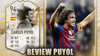 🌟REVIEW PUYOL 94 ICONO MOMENTS🤍  FIFA 22 ULTIMATE TEAM 🎮⚽️ [upl. by Keegan]