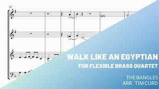 Walk Like an Egyptian for Easy Flexible Brass Quartet DemoPreview [upl. by Reuven]