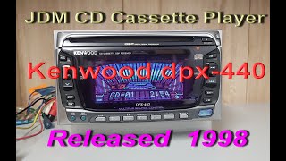 CD Cassette Receiver 1998 Model KENWOOD DPX440 [upl. by Anilah]