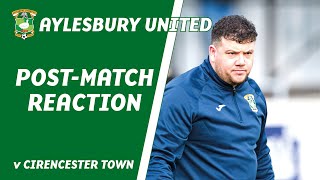 POSTMATCH REACTION  Cirencester Town 21 Aylesbury United [upl. by Adala]