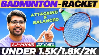 LATEST⚡Best Badminton Racket Under 2000⚡Best Badminton Racket 2024 India⚡Best Racket Under 2000⚡ [upl. by Alracal]