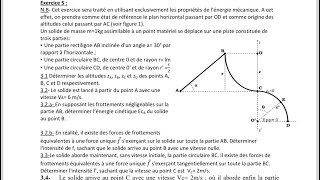 Énergie potentielle amp énergie mécanique Exercice 1 [upl. by Yetta87]