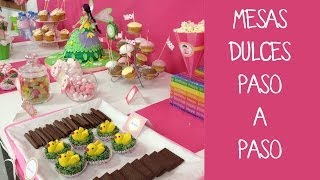 Cómo preparar una mesa dulce para fiesta infantil [upl. by Eimaral]