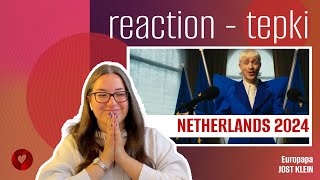 REACTION • Joost Klein  Europapa Eurovision 2024 🇳🇱 Netherlands [upl. by Alemak]