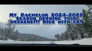 Mt Bachelor Ski Resort Bend Oregon is open Drive with us ski Oregon Bachelor [upl. by Gassman]