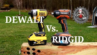 Dewalt 887 Impact Driver vs the all new RIDGID OCTANE Impact Driver TOOL DUEL [upl. by Vaientina]