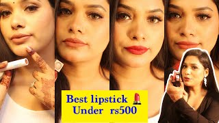 Amazon Festive amp Wedding Special Lipstick Haul Lipstick under 500Beautiful shades sapnaprabhat [upl. by Nanine]