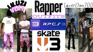 Skate 3 RPCS3 Modded Outfits SKATERP FILE IMPORTS [upl. by Ruffi]