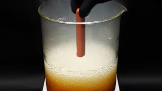 Vaporizing a hot dog in acid [upl. by Saxet133]