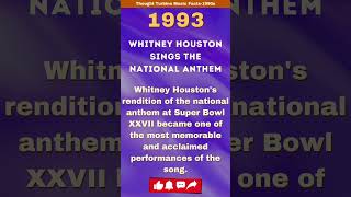 1991not 93 sorry Whitney Houstons National Anthem A Moment of Musical Majesty musicfacts [upl. by Fuld]