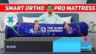 The Sleep Company Mattress Review amp Unboxing  Smart Ortho Pro Mattress For Back Pain Relief [upl. by Anastas944]