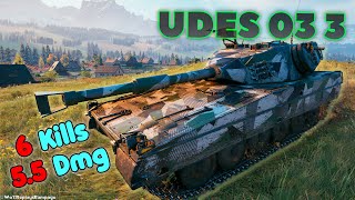 UDES 03 Alt 3  6 Frags 55K Damage Master by player KoRniK90 [upl. by Frayda625]