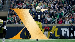 Who else but Xavier Watts ☘️  Irish Spotlight Game 10 vs Virginia  Notre Dame Football [upl. by Erund]