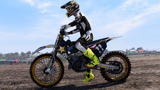 GoPro  One Lap at Matterley Basin  Husqvarna TC125 2Stroke  Motocross of Nations [upl. by Kimbra77]