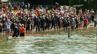 15 Erbacher Triathlon  1000 Sportler beim Schwimmen Radfahren und Laufen Regio TV Schwaben [upl. by Anec163]