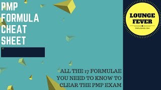 PMP Formula Cheat Sheet  All the 16 Formulae you need to know to clear the PMP Exam [upl. by Anastasius426]