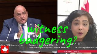 Witness badgering Liberals come to the rescue of CBSA official GRILLED at ArriveCAN hearing [upl. by Roque]