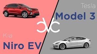 Tesla Model 3 2021 vs Kia Niro EV 2020 [upl. by Ezmeralda]