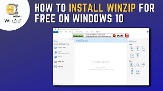 How to Install WinZip for Free on Windows 10 [upl. by Alleuqcaj]