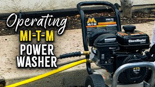 How to operate a MiTM power washer Pressure washing tips [upl. by Moon]