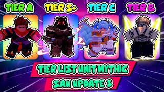 MYTHIC NÀO ĐANG THỐNG TRỊ BẢNG XẾP HẠNG TIER LIST TOÀN BỘ UNIT MYTHIC SAU UPDATE 3 ANIME DEFENDERS [upl. by Harvard]