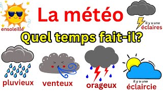 Météo vocabulaire  Easy french 7 Learn french  Weather in French [upl. by Dita]