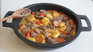 TERNERA CON PATATAS EN SARTÉN EXTRA RICO Y RÁPIDO DE HACER RECETA QUE HAGO MUY AMENUDO [upl. by Dubois452]