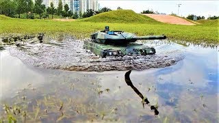 RC 탱크 116 Heng Long 38891 Leopard 2A6 RainDay Ride [upl. by Annot]