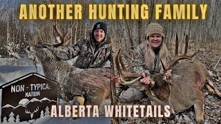 2 RUTTING ALBERTA BUCKS  Alberta Whitetail Deer Hunting [upl. by Lerud409]