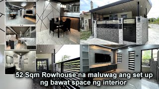 52 SQM AIMEE ROWHOUSE END LOT CORNER LUMINA HOMES NA PINALAKI ANG BAWAT INTERIOR SPACE AREA [upl. by Burchett827]