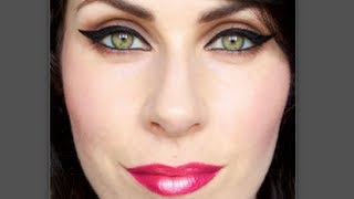 Uplifting Cateye liner amp 3D Lips Makeup Tutorial [upl. by Amitak]