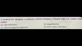 A method for charging a conductor without bringing a charge body in contact with it called induction [upl. by Noremak]